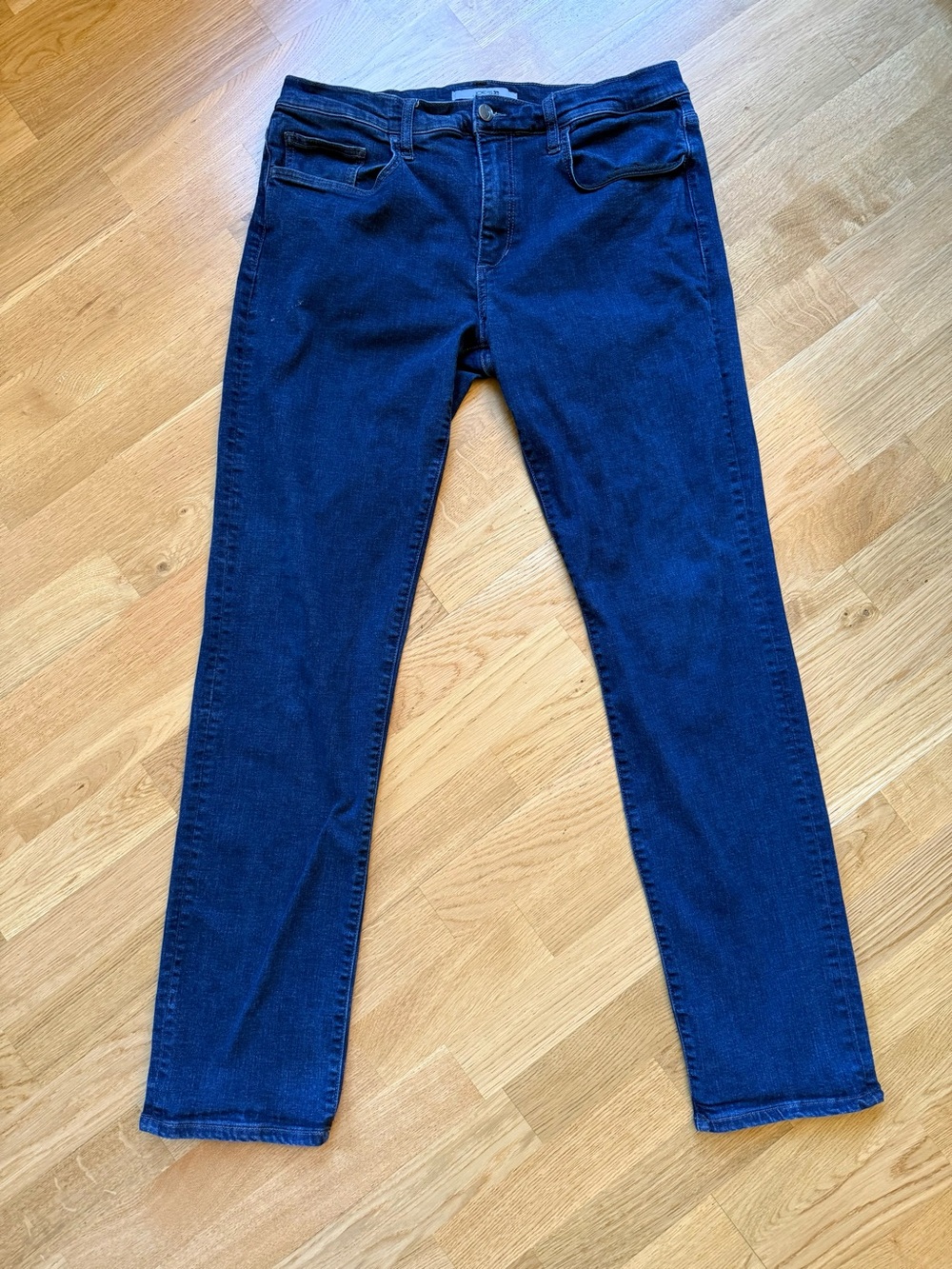 Joe's Jeans The Brixton Kingpin Straight Leg Jeans in Dark Blue Indigo Denim